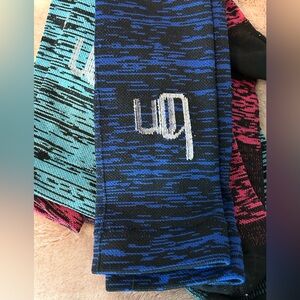 Set of 3 bm compression socks blue pink black unisex large sports POTS